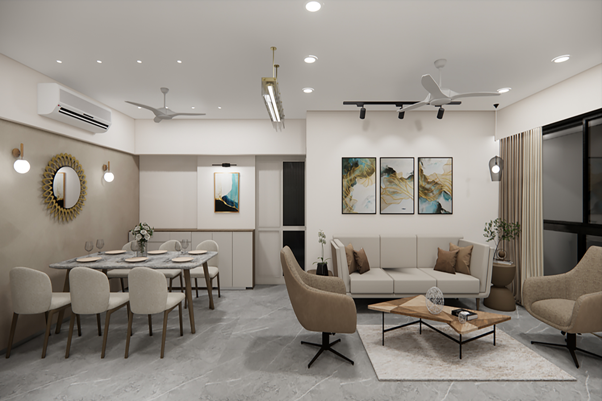 Interior of 2bhk Apartment